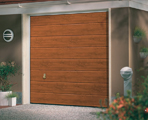 Linear Meduim, Golden Oark Finish - Garage Doors Direct